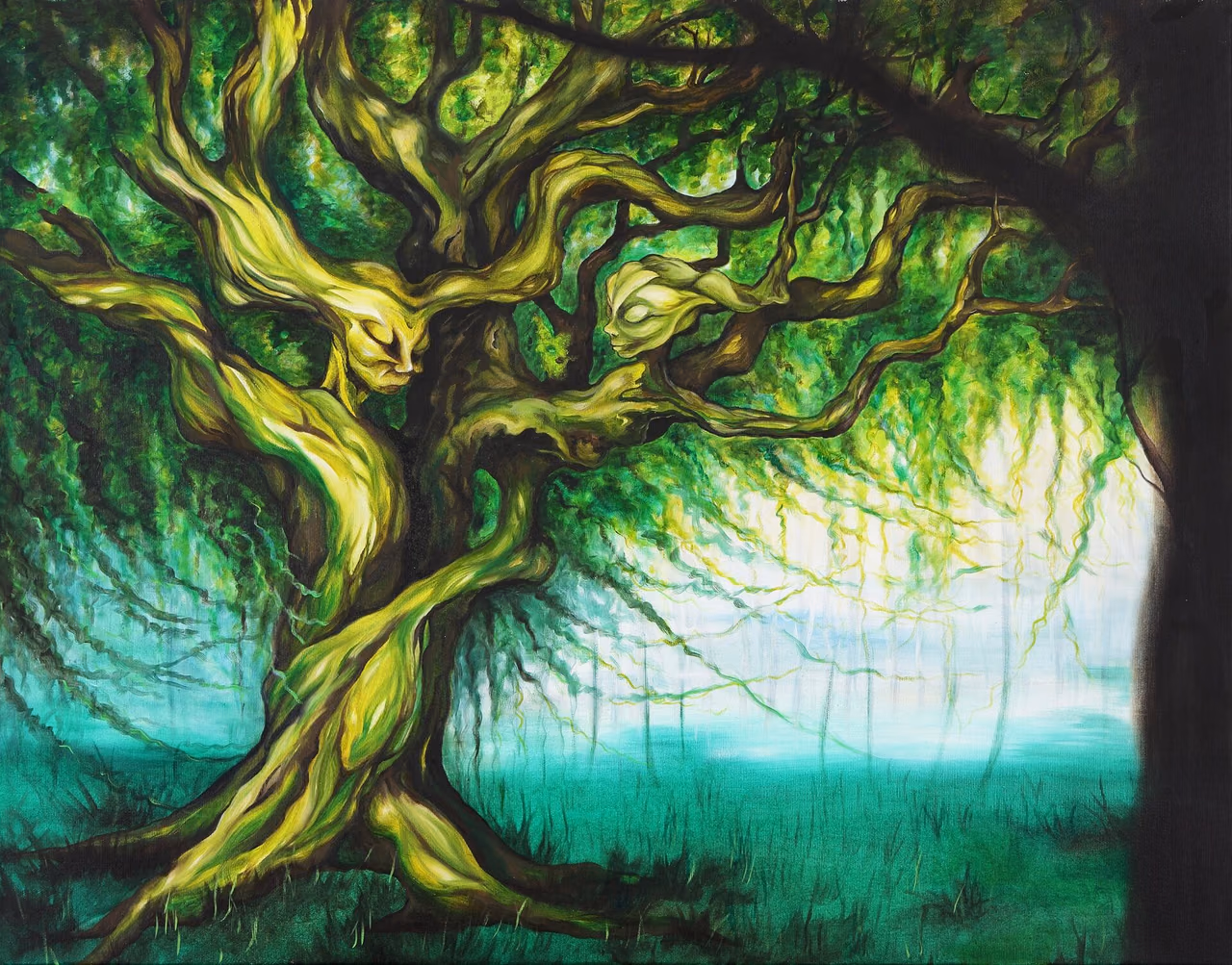 Zauberwald mit Baumgestalt — Jasmine Wagner