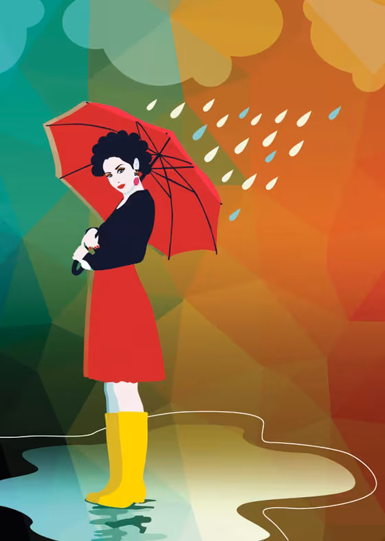 Rain is not a hindrance — Mojca Krajnc
